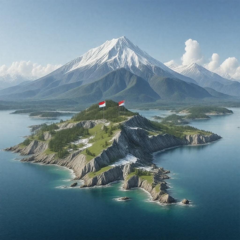 AI-created image of Japan (Kuril Islands)