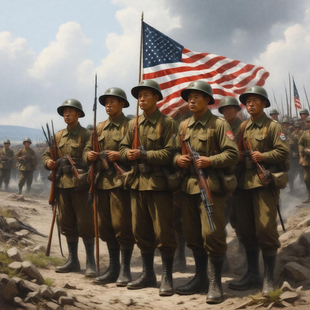 AI-created image of Japanese American Nisei soldiers