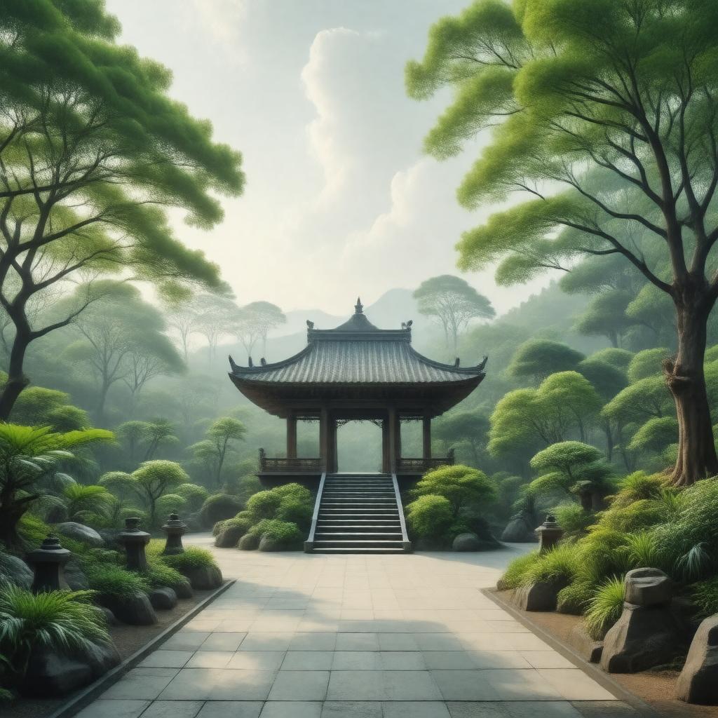 AI-created image of Japanese Buddhism