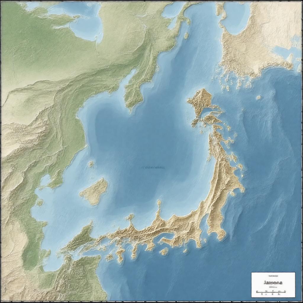 AI-created image of Japanese EEZ