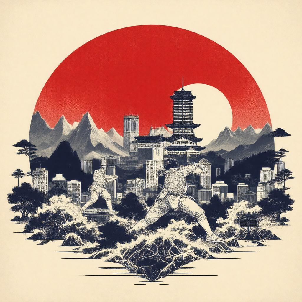 AI-created image of Japanese Fencing Federation