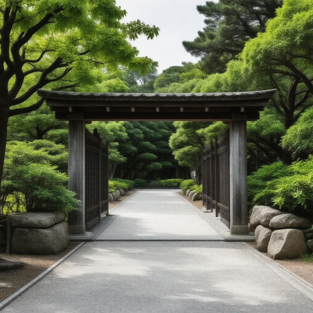 AI-created image of Japanese Gateway