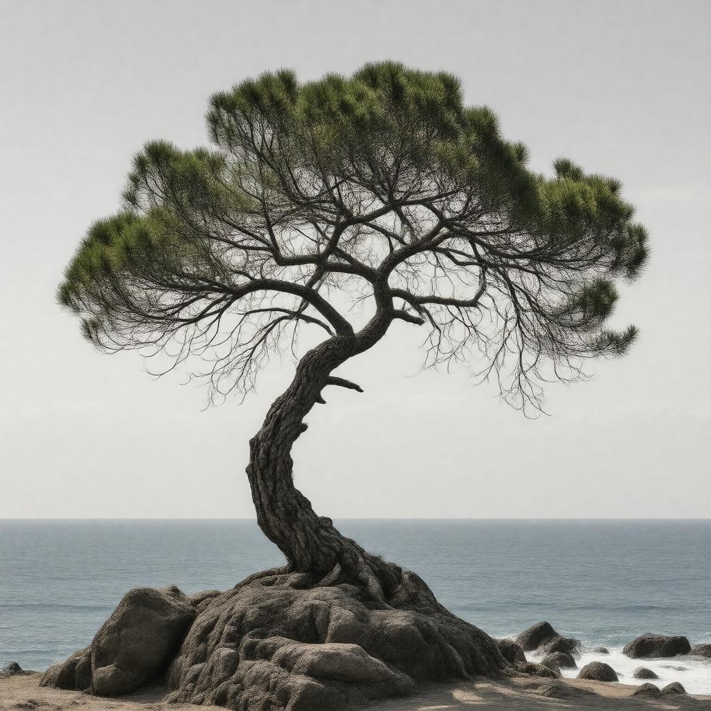AI-created image of Japanese black pine