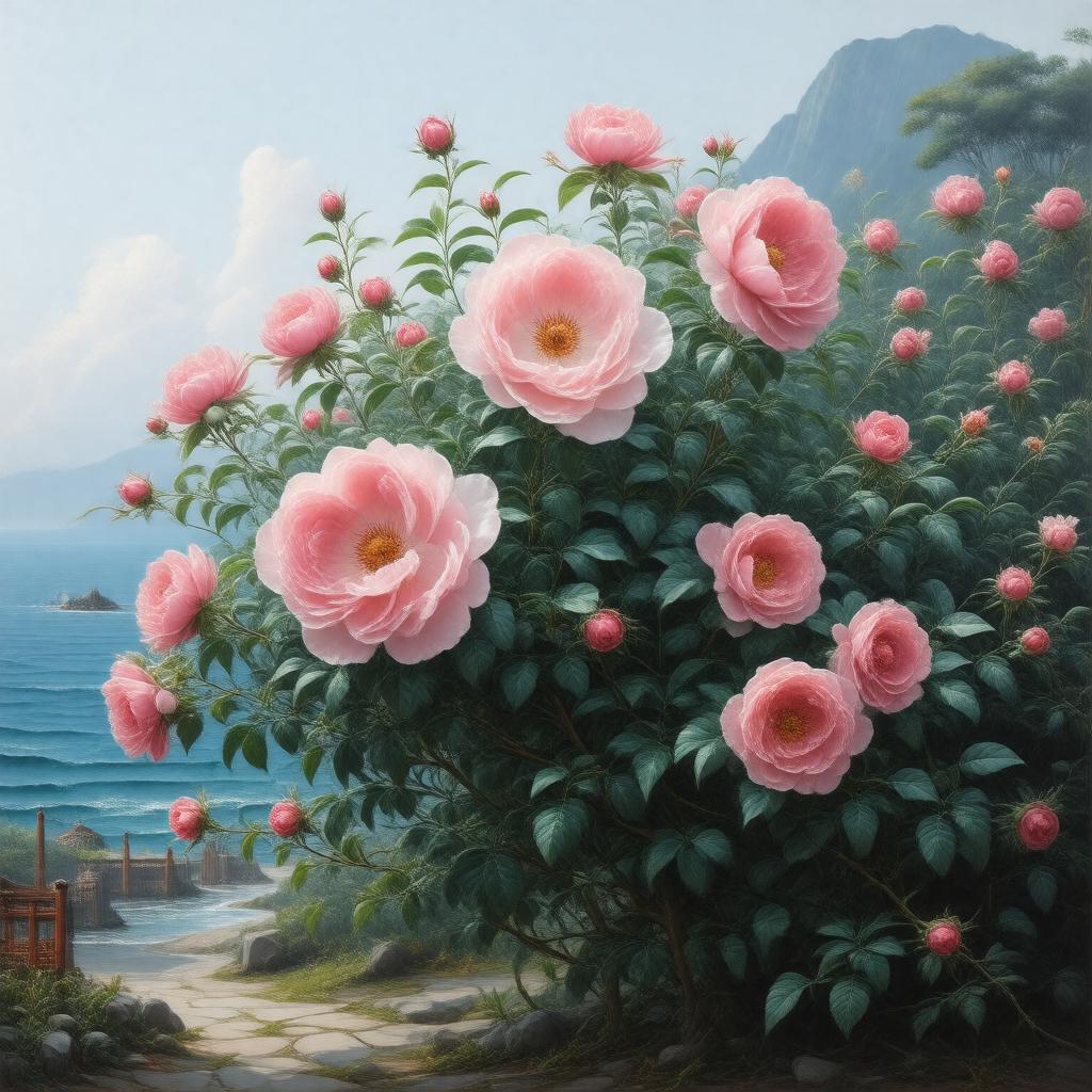 AI-created image of Japanese rose