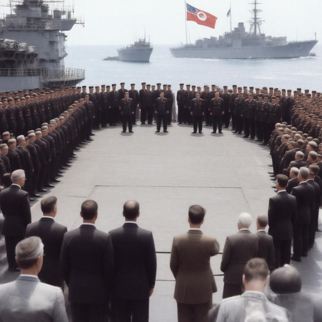 AI-created image of Japanese surrender