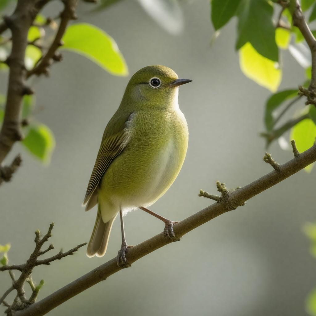 AI-created image of Japanese white-eye