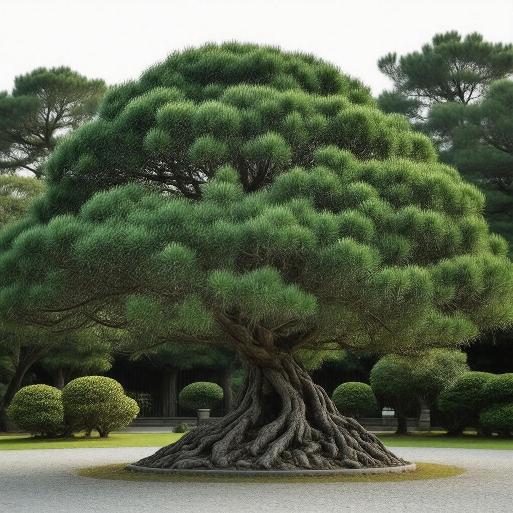 AI-created image of Japanese white pine