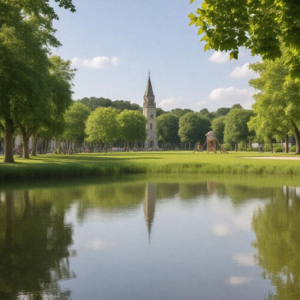 AI-created image of Jardin Public