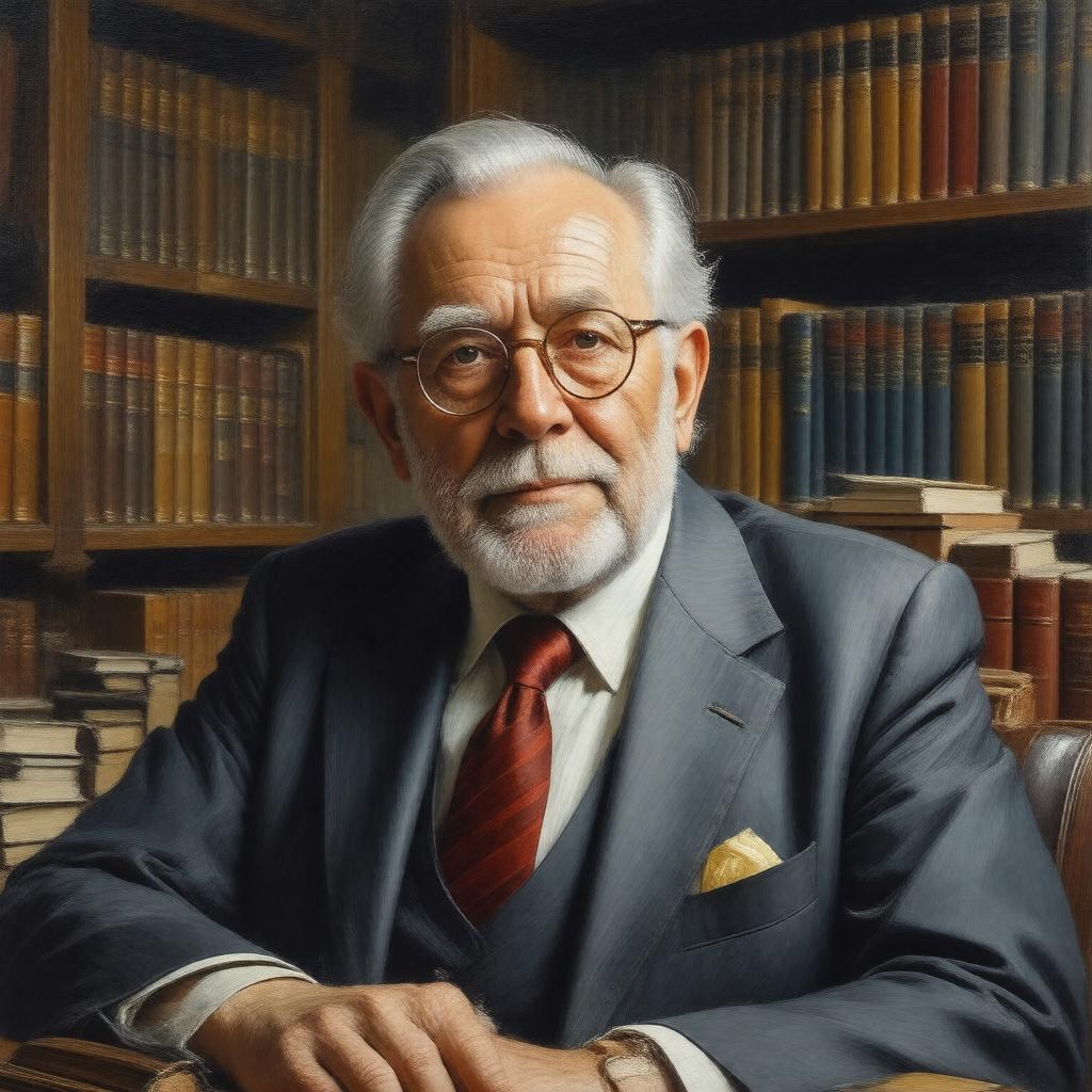 AI-created image of Jaroslav Pelikan