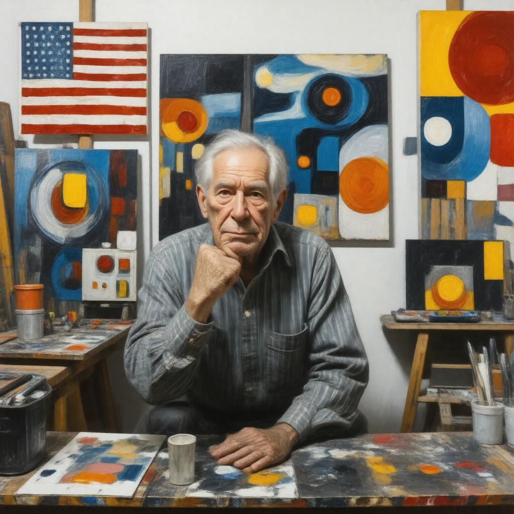 AI-created image of Jasper Johns