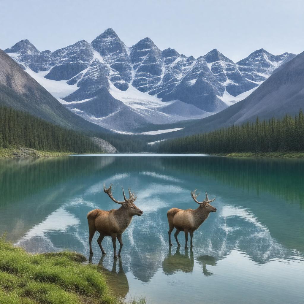 AI-created image of Jasper National Park
