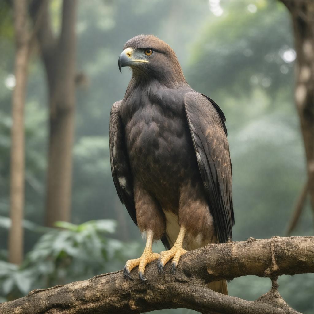 AI-created image of Javan hawk-eagle
