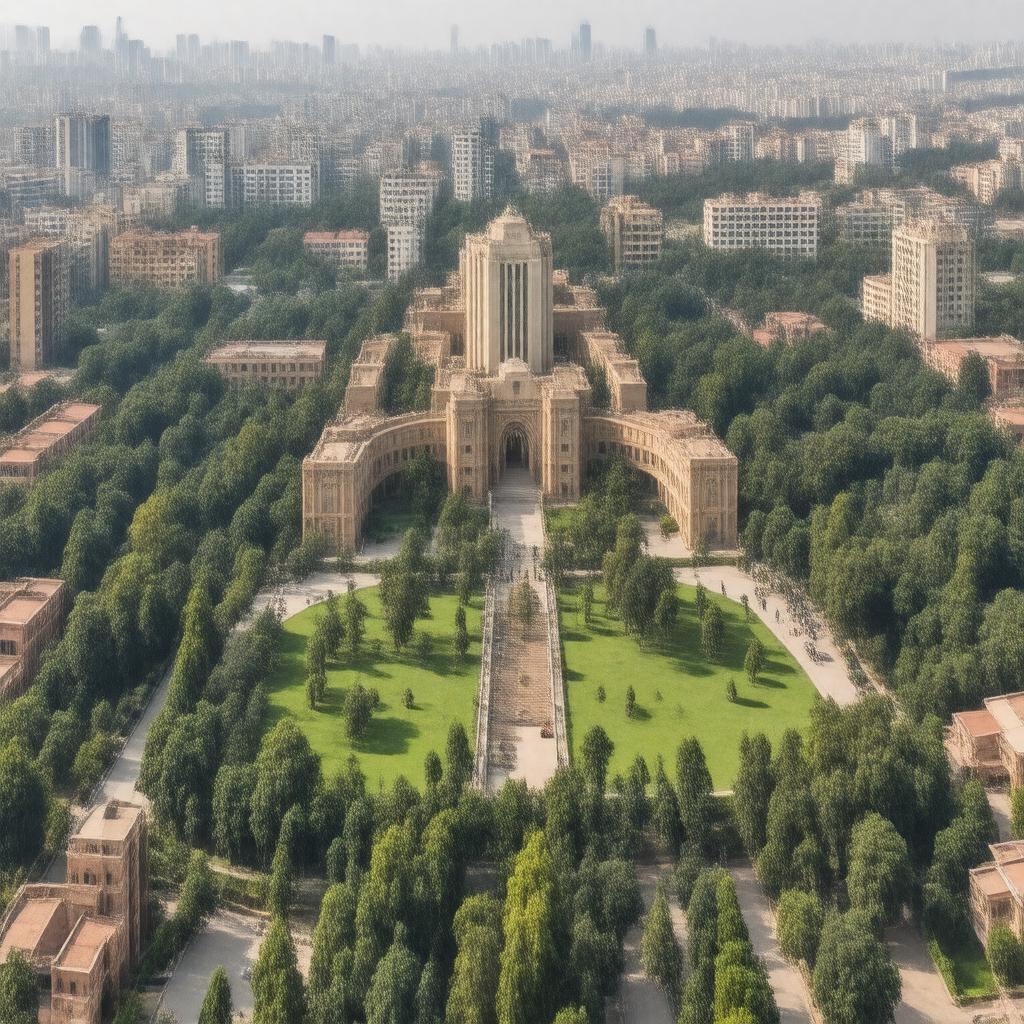 AI-created image of Jawaharlal Nehru University