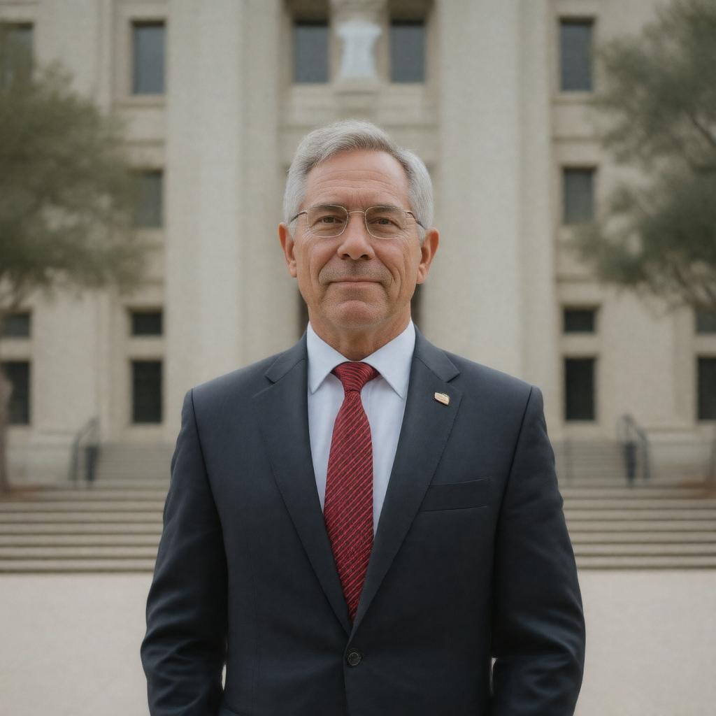 AI-created image of Jay Hartzell