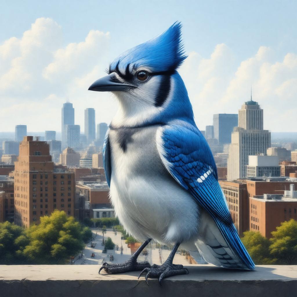 AI-created image of Jay the Blue Jay