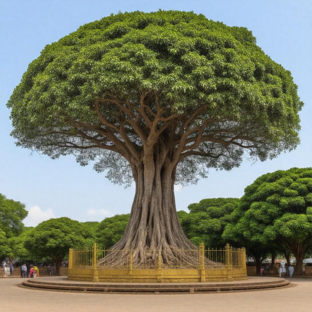 AI-created image of Jaya Sri Maha Bodhi