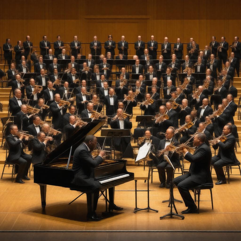 AI-created image of Jazz at Lincoln Center Orchestra