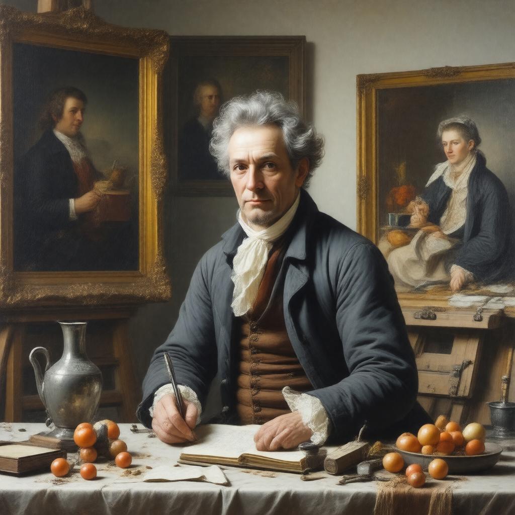 AI-created image of Jean-Baptiste-Siméon Chardin