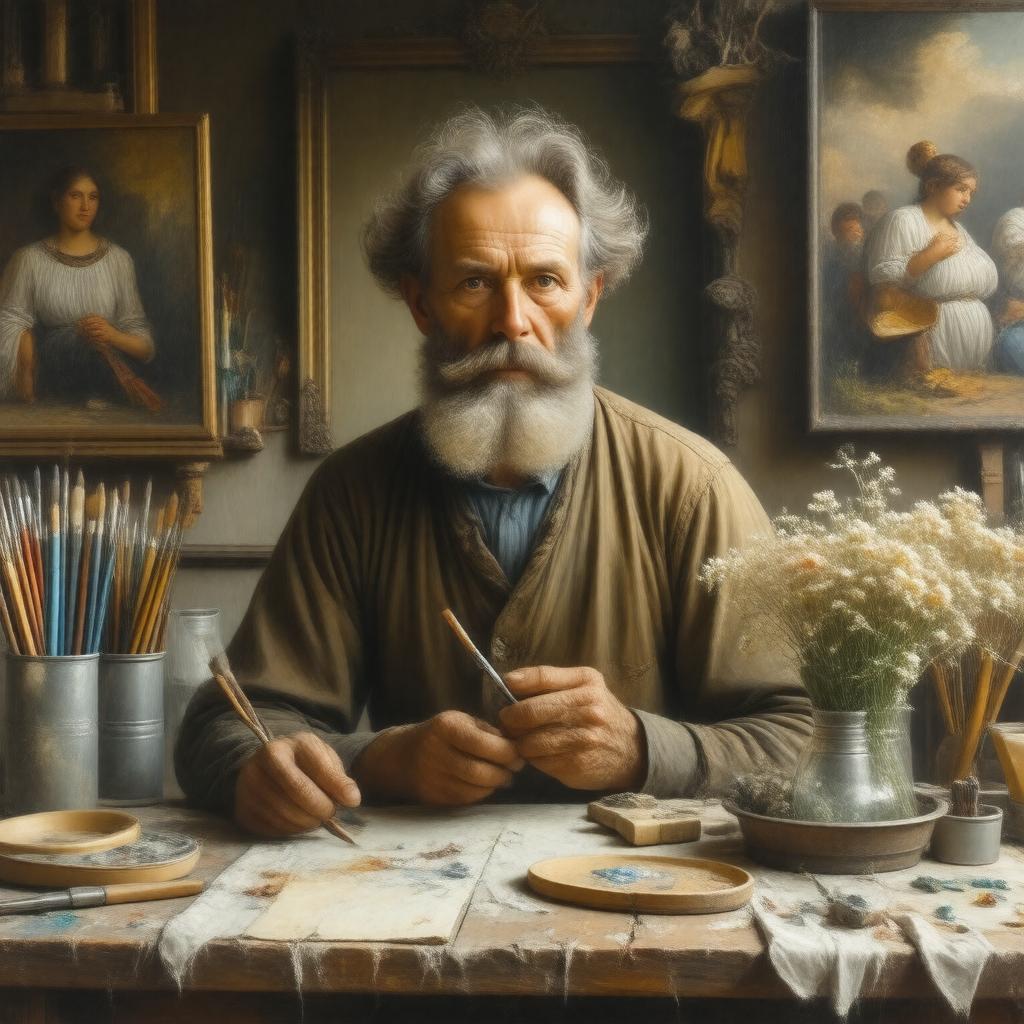 AI-created image of Jean-François Millet