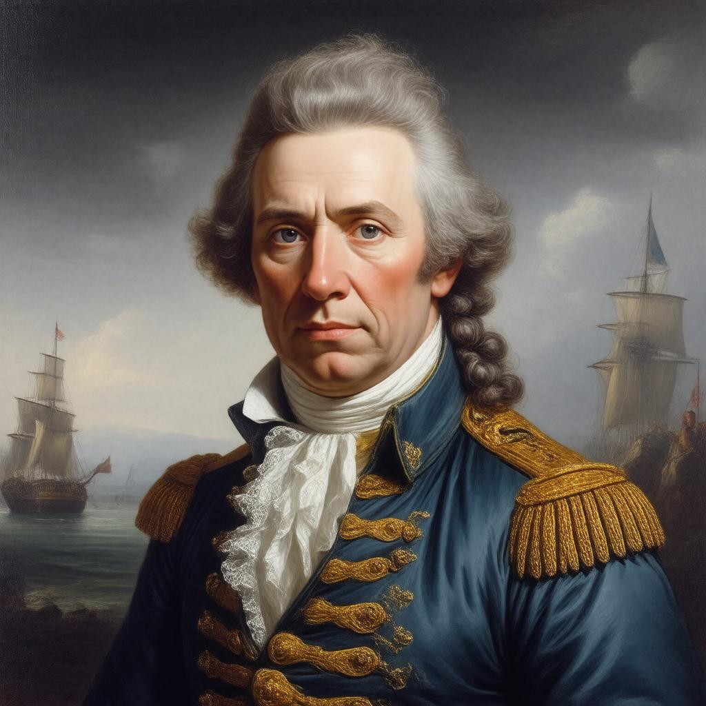 AI-created image of Jean-François de Galaup, comte de Lapérouse