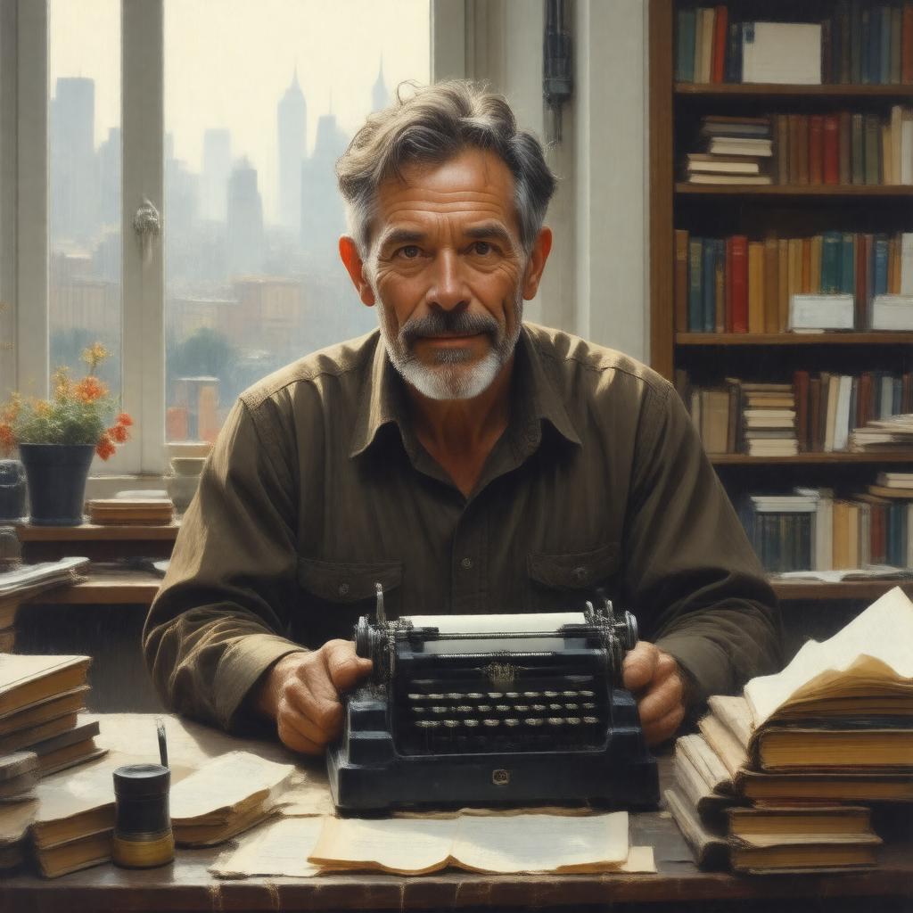 AI-created image of Jean-Louis Lebris de Kérouac