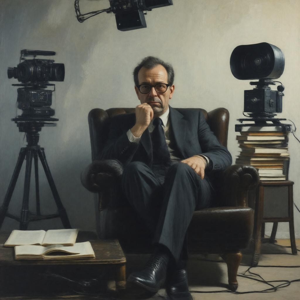 AI-created image of Jean-Luc Godard