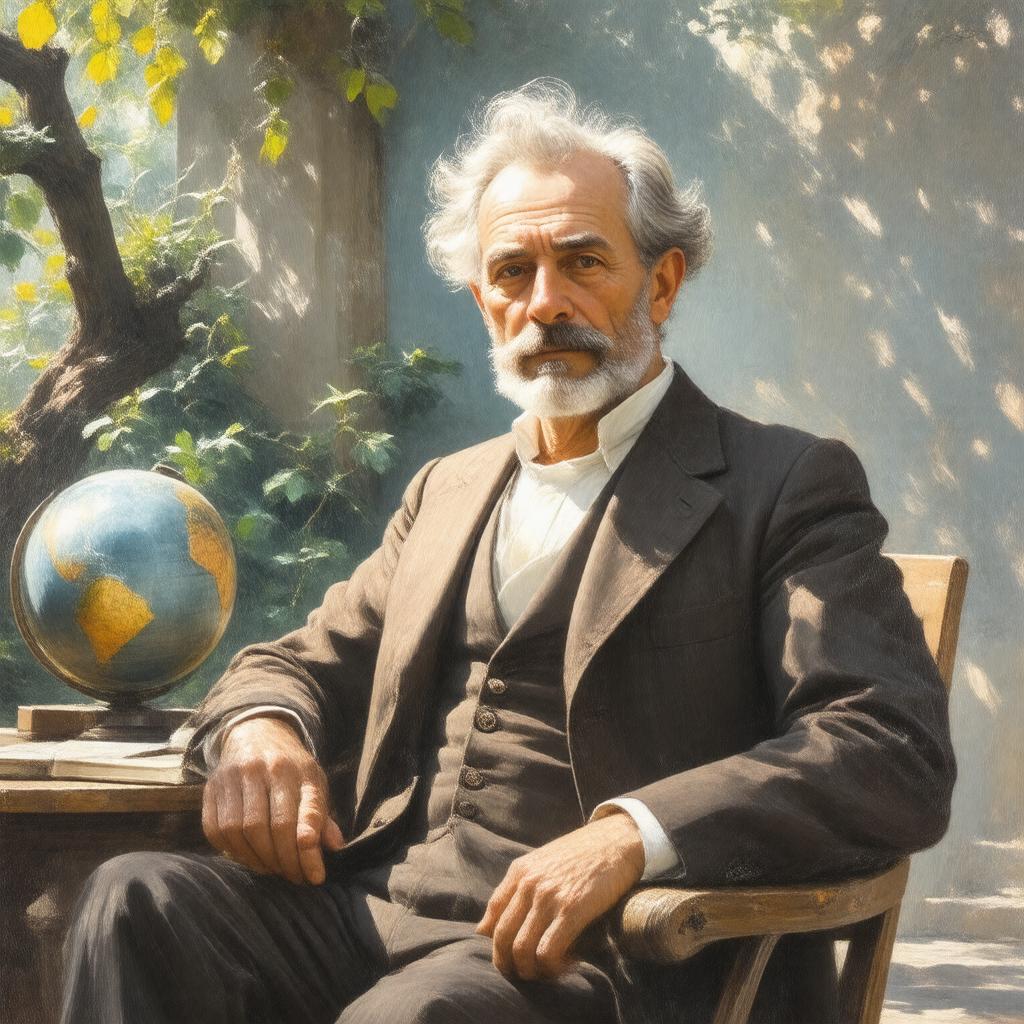 AI-created image of Jean-Marie Gustave Le Clézio