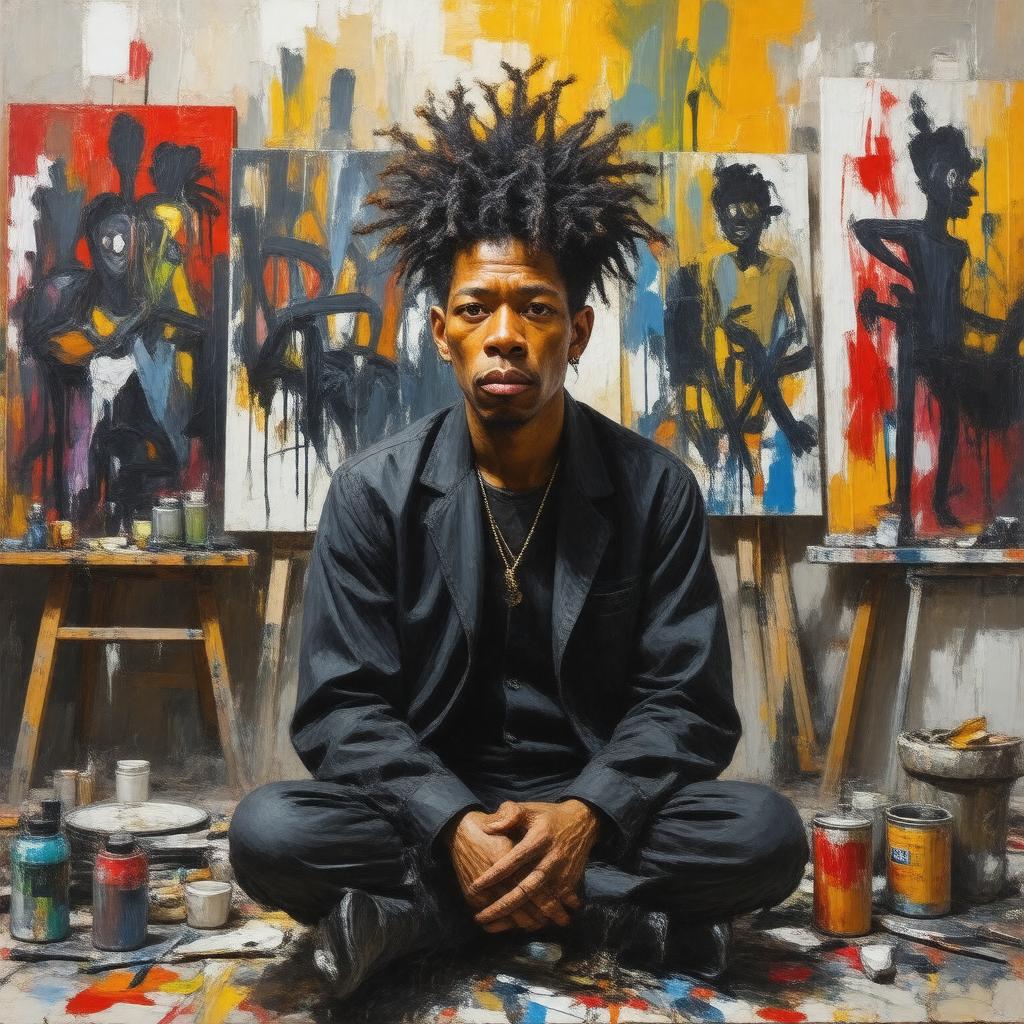 AI-created image of Jean-Michel Basquiat