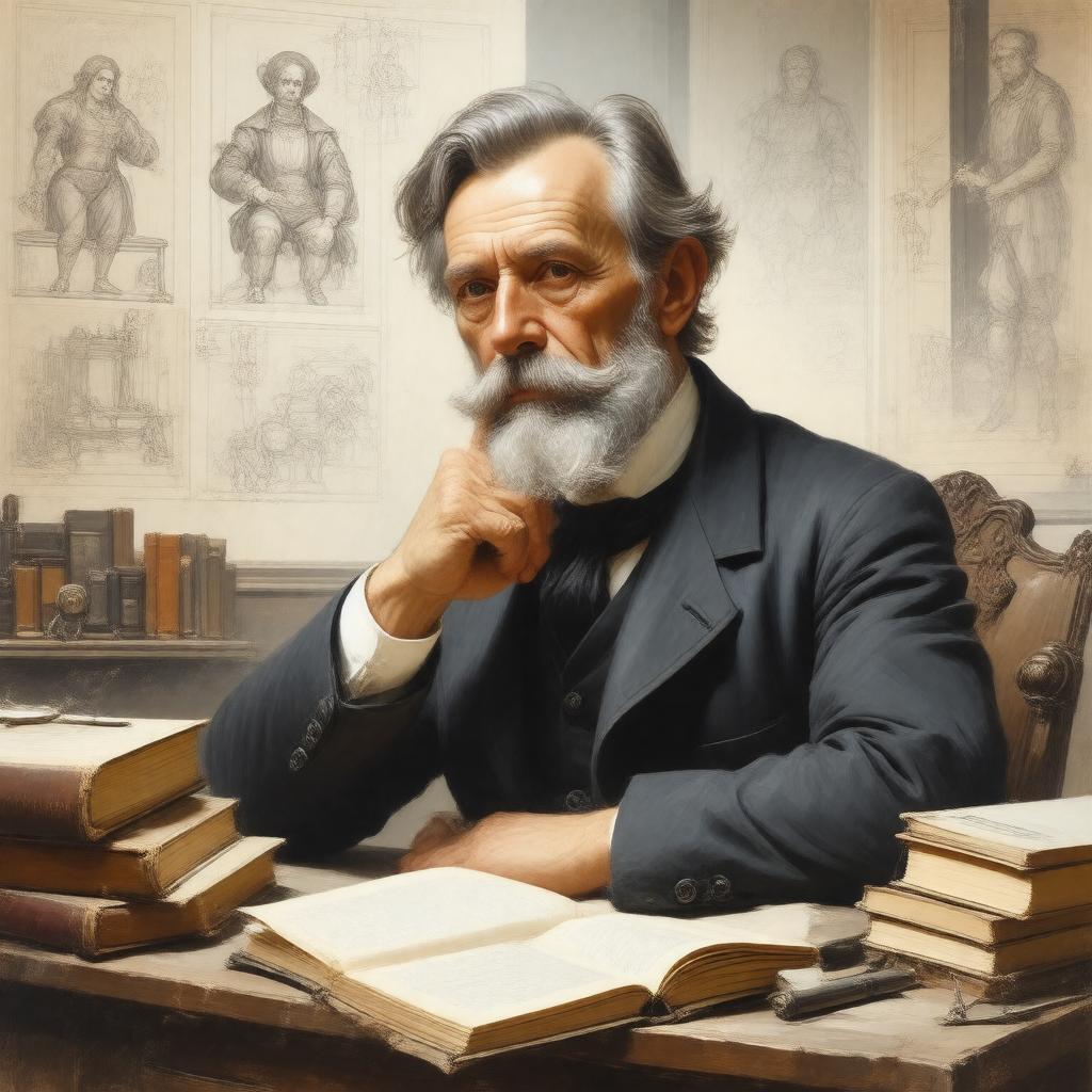 AI-created image of Jean-Paul Richter