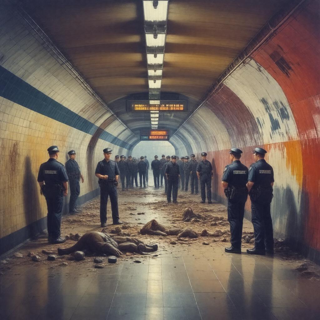 AI-created image of Jean Charles de Menezes shooting (2005)