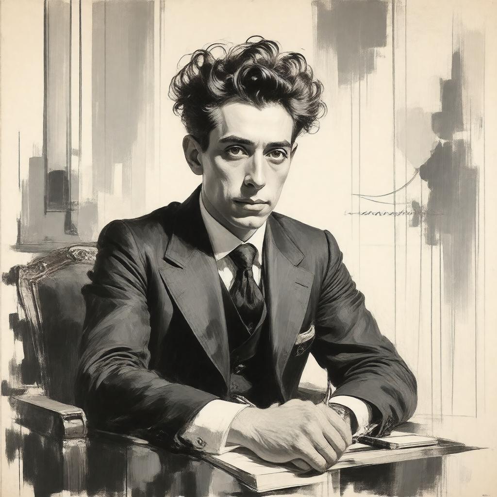 AI-created image of Jean Cocteau