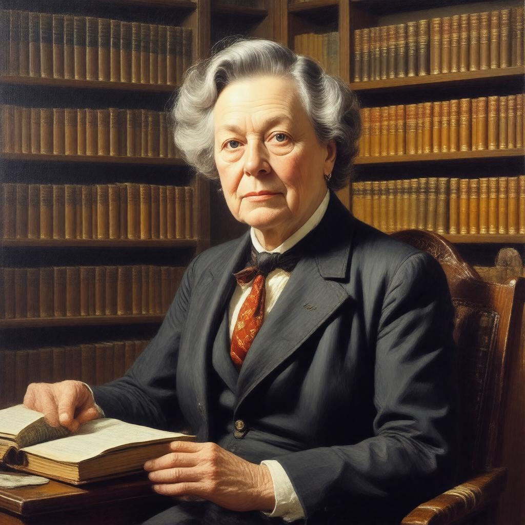 Click to view larger image AI-created image of Jean Conan Doyle