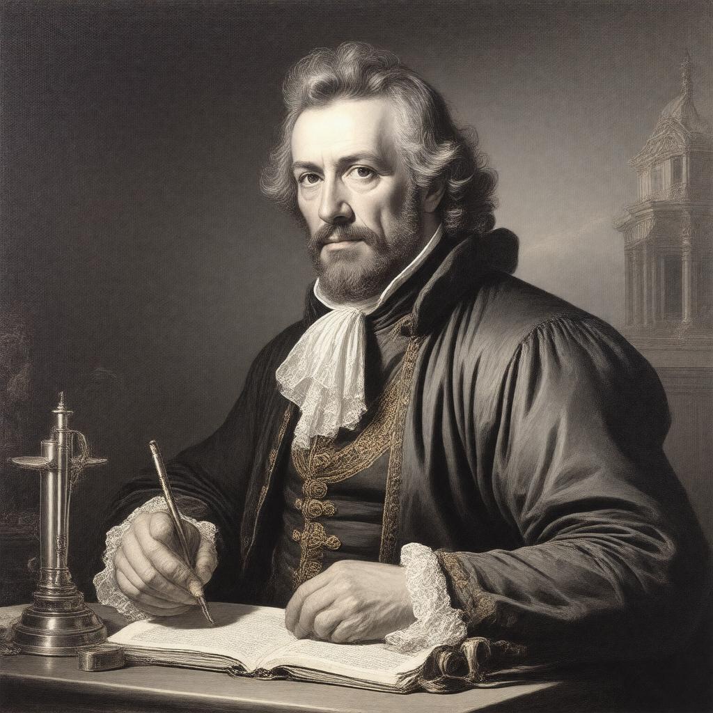 AI-created image of Jean Desaguliers