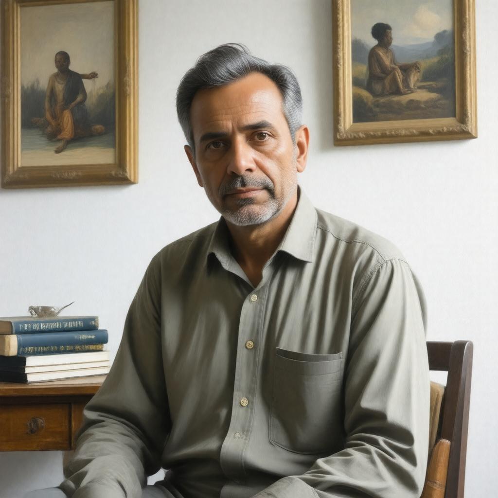 AI-created image of Jean Drèze