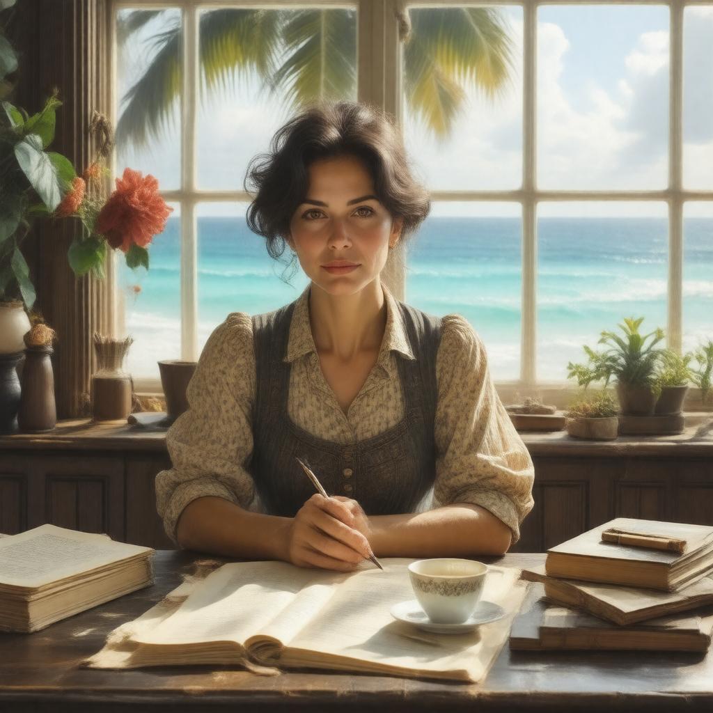 AI-created image of Jean Rhys