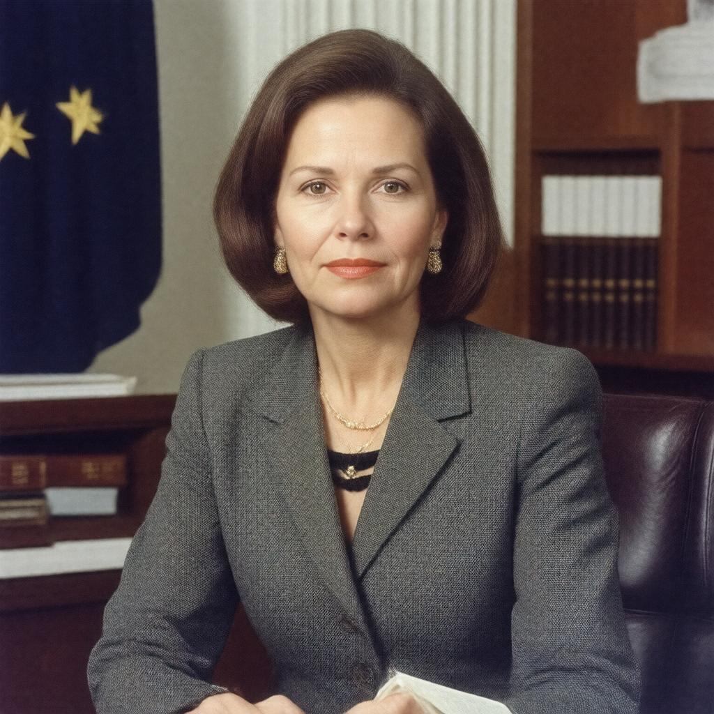 AI-created image of Jeane Duane Jordan Kirkpatrick