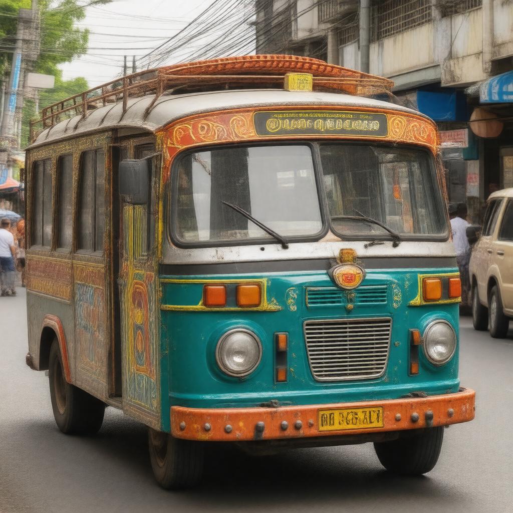 AI-created image of Jeepneys