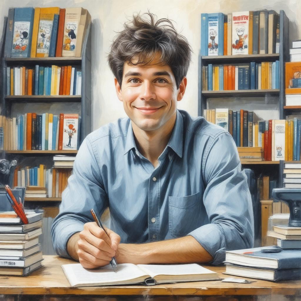 AI-created image of Jeff Kinney