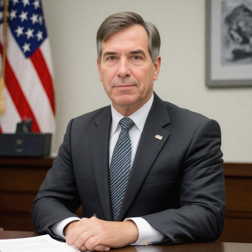 AI-created image of Jeff Merkley