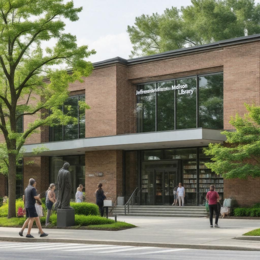 AI-created image of Jefferson-Madison Regional Library