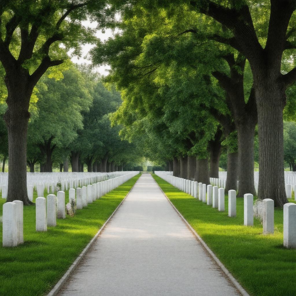 AI-created image of Jefferson Barracks National Cemetery