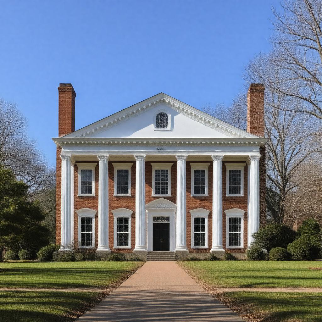 AI-created image of Jefferson Hall