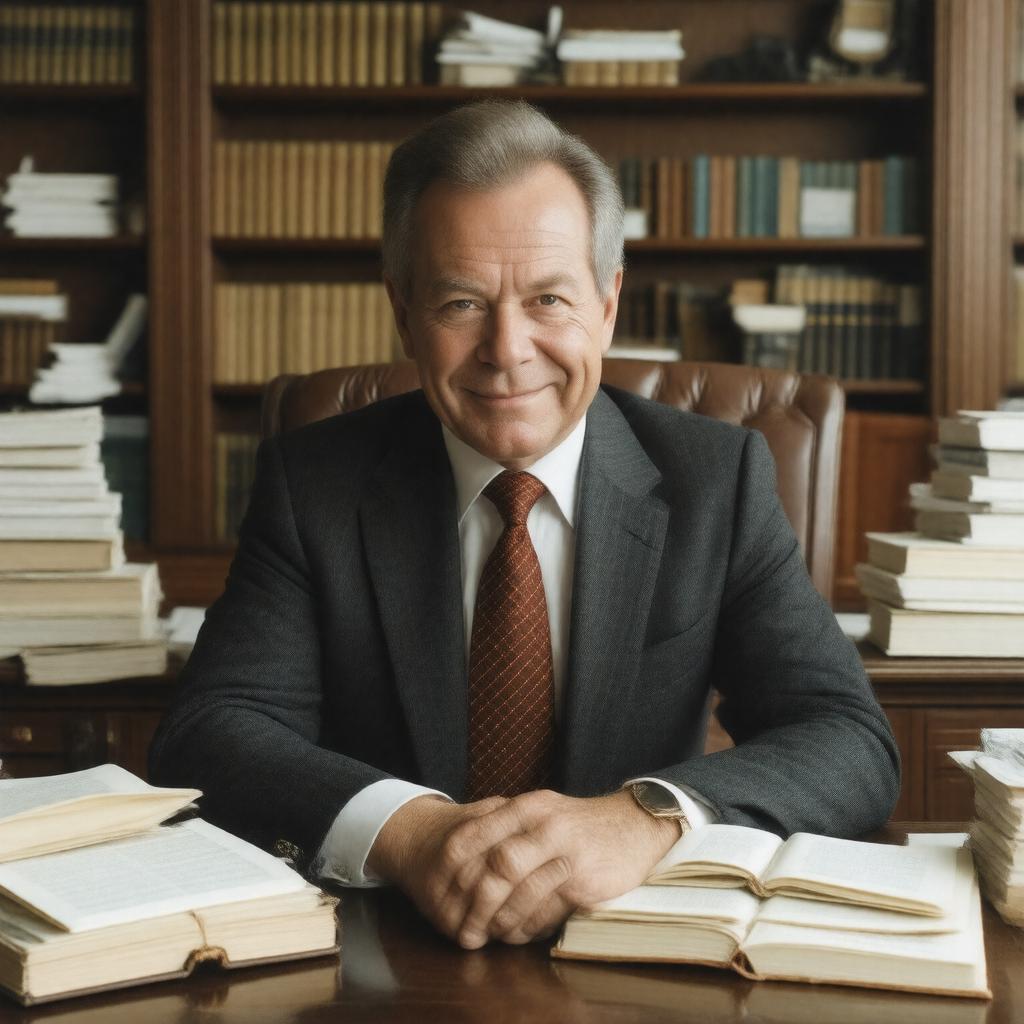 AI-created image of Jeffrey Archer