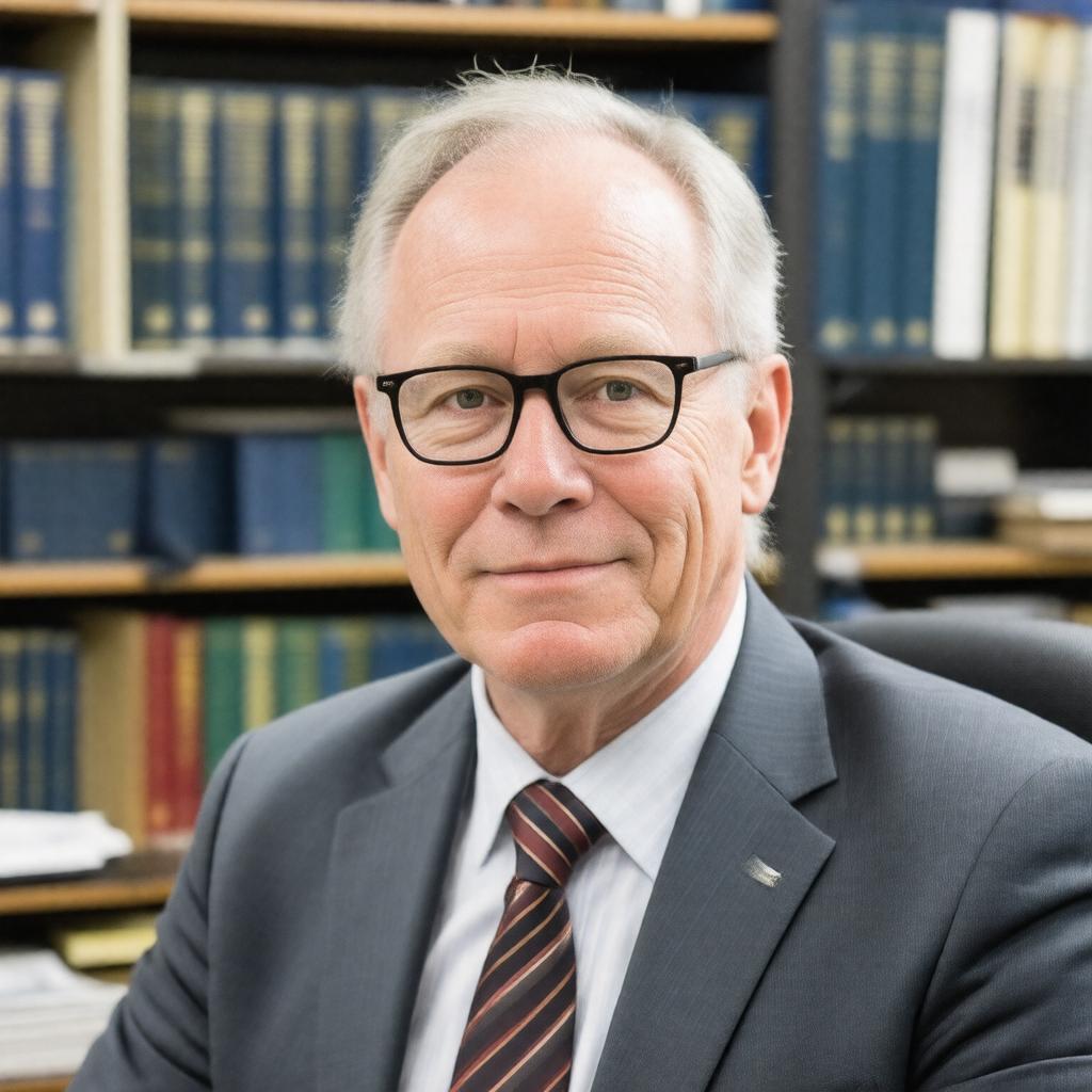 AI-created image of Jeffrey D. Ullman