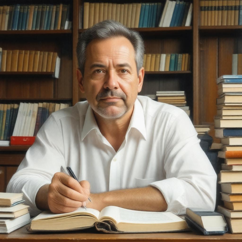 AI-created image of Jeffrey Eugenides