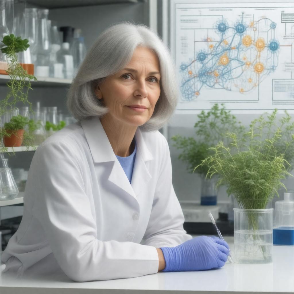 AI-created image of Jennifer Doudna