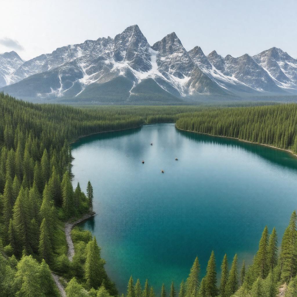 AI-created image of Jenny Lake