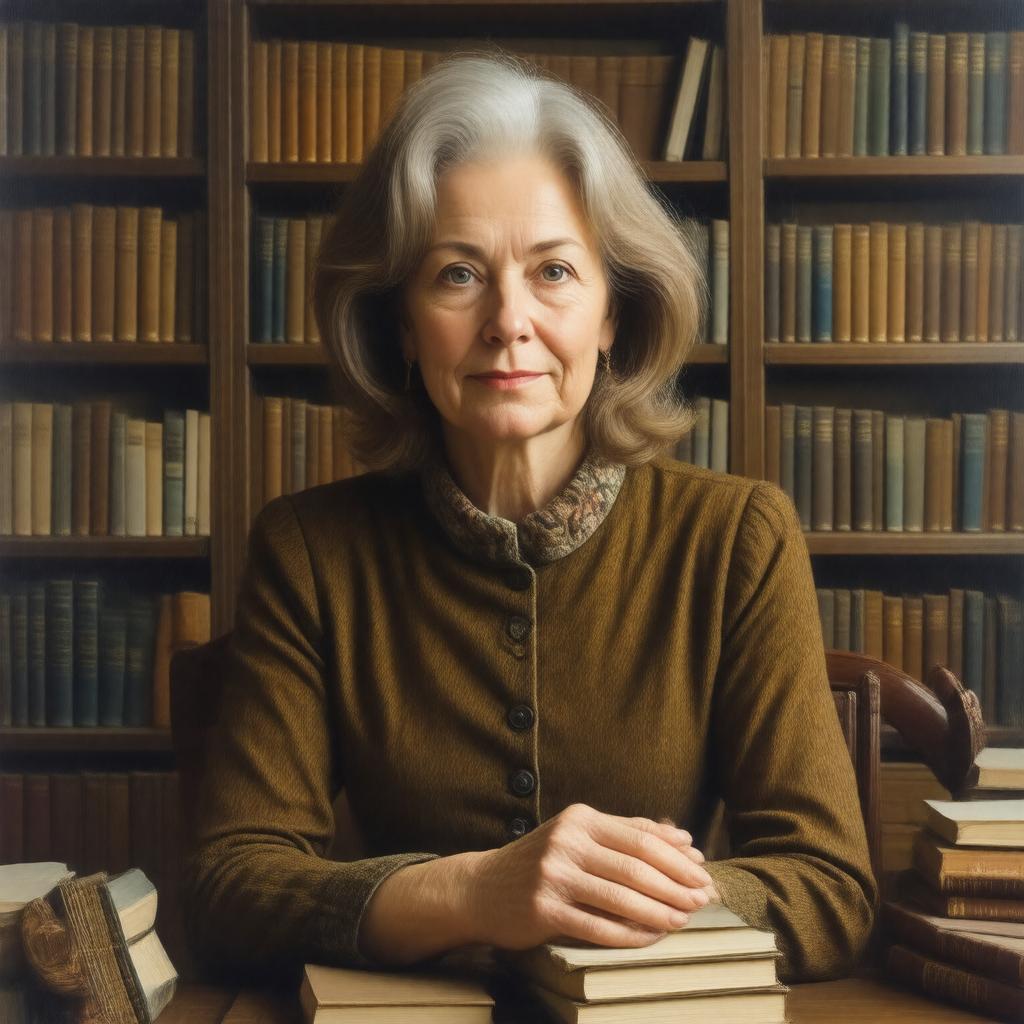 AI-created image of Jenny Uglow