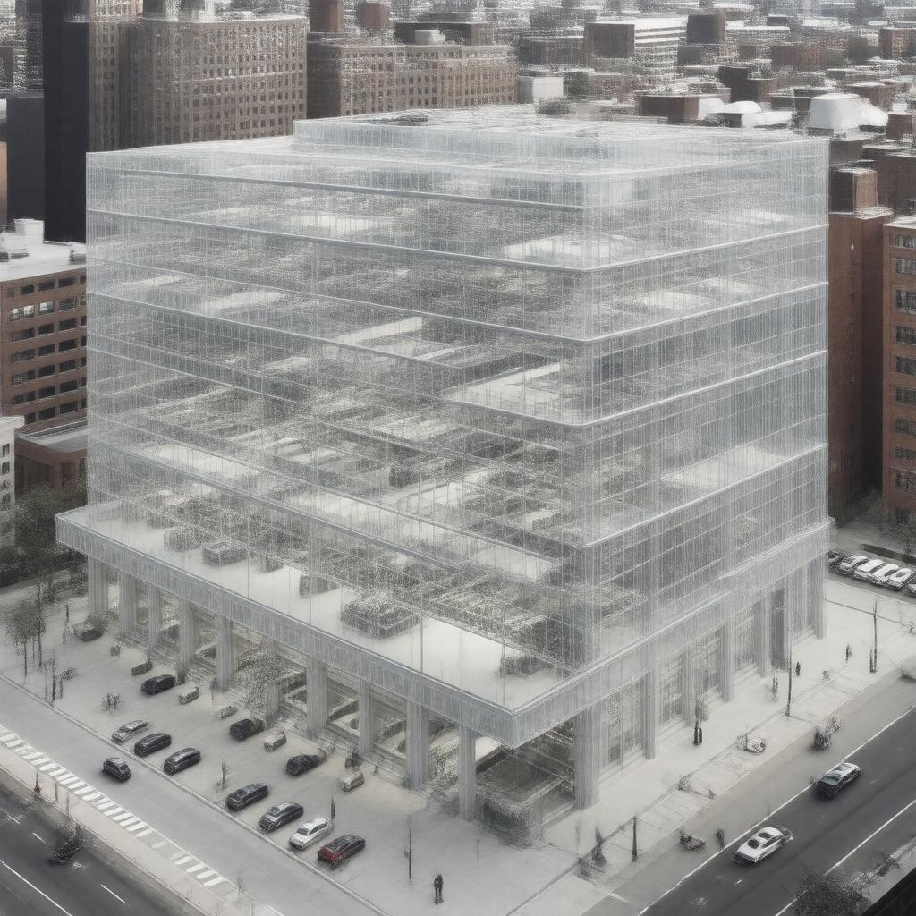 Click to view larger image AI-created image of Jerome L. Greene Science Center