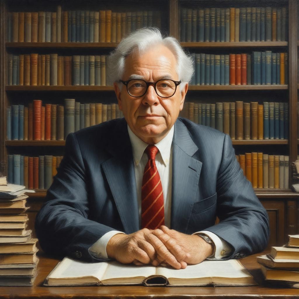 AI-created image of Jerry Fodor